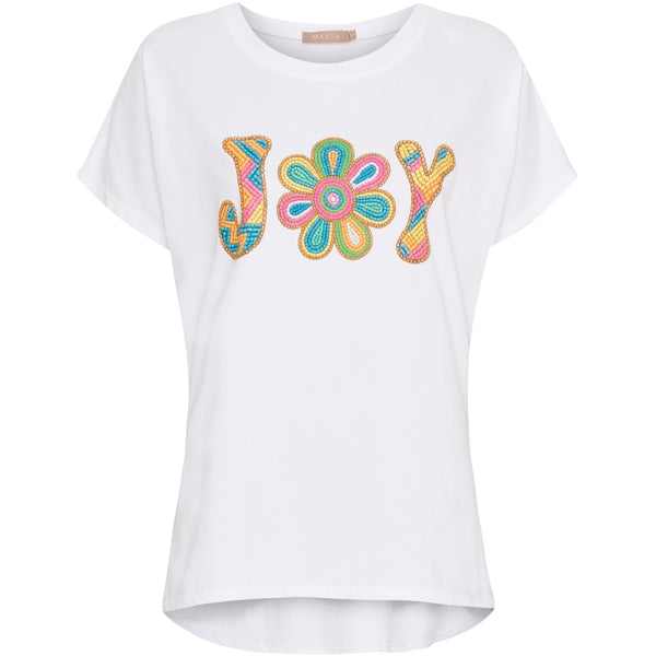 MARTA DU CHATEAU Marta du Chateau dam T-shirt MdcVilja 23049Joy T-shirt White