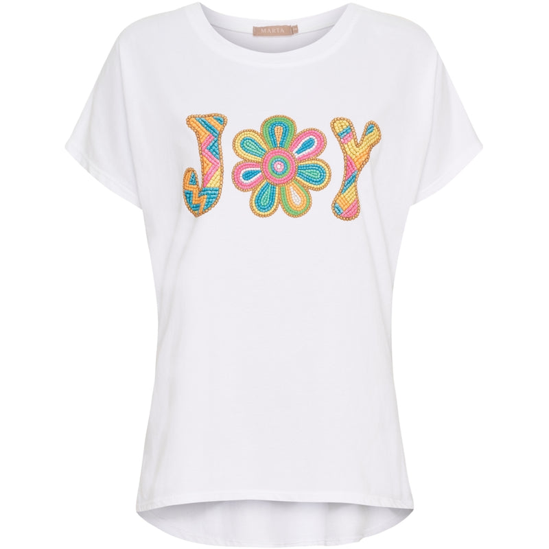 MARTA DU CHATEAU Marta du Chateau dam T-shirt MdcVilja 23049Joy T-shirt White