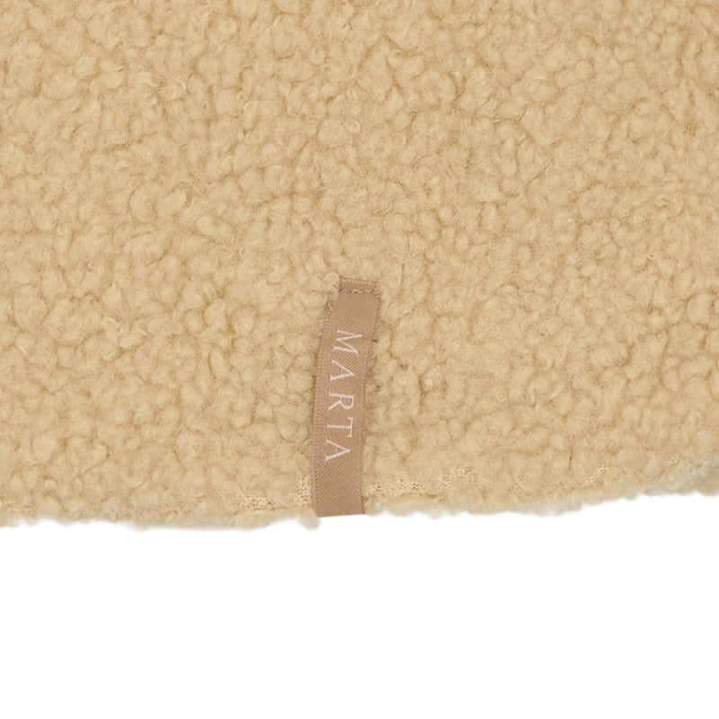 MARTA DU CHATEAU Marta du Chateau dam Teddy balaclava MdcCleore 172-1400-A Scarf Sand