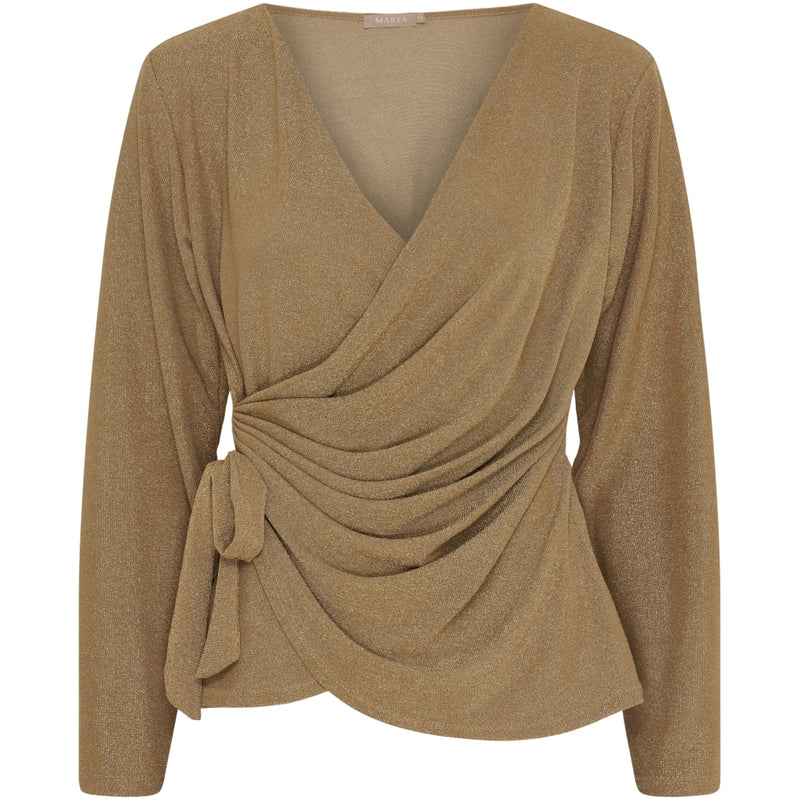 MARTA DU CHATEAU Marta du Chateau dam blus MdcAndi 1612 Blouse Beige