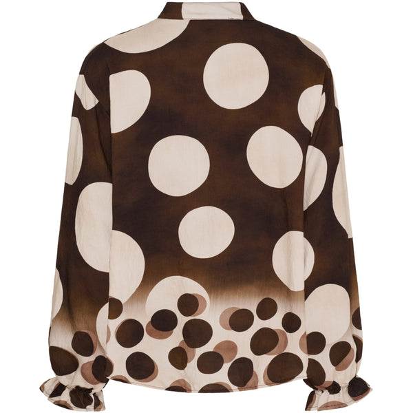 MARTA DU CHATEAU Marta du Chateau dam blus MdcAspen 7704 Shirt MarroneEZ552DB