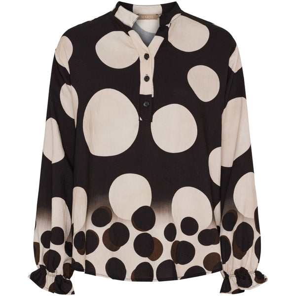 MARTA DU CHATEAU Marta du Chateau dam blus MdcAspen 7704 Shirt NeroEZ552DB