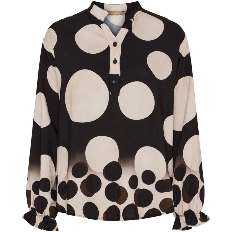 MARTA DU CHATEAU Marta du Chateau dam blus MdcAspen 7704 Shirt NeroEZ552DB