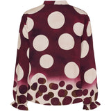 MARTA DU CHATEAU Marta du Chateau dam blus MdcAspen 7704 Shirt VinoEZ552DB