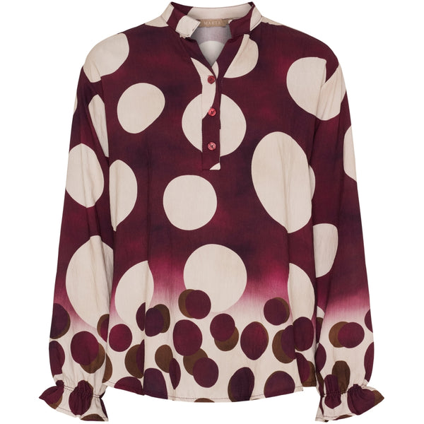 MARTA DU CHATEAU Marta du Chateau dam blus MdcAspen 7704 Shirt VinoEZ552DB