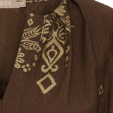 MARTA DU CHATEAU Marta du Chateau dam blus MdcBayleaf 7705 Shirt Moro30