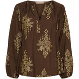 MARTA DU CHATEAU Marta du Chateau dam blus MdcBayleaf 7705 Shirt Moro30