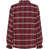 MARTA DU CHATEAU Marta du Chateau dam blus MdcBrook 7648 Shirt Bordeaux10882tpd