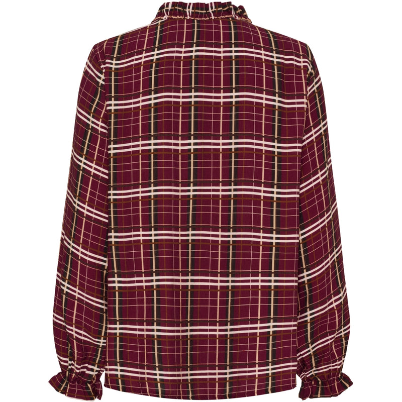 MARTA DU CHATEAU Marta du Chateau dam blus MdcBrook 7648 Shirt Bordeaux10882tpd
