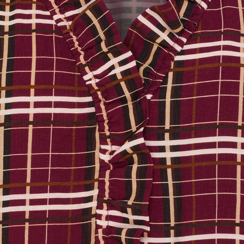 MARTA DU CHATEAU Marta du Chateau dam blus MdcBrook 7648 Shirt Bordeaux10882tpd