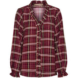 MARTA DU CHATEAU Marta du Chateau dam blus MdcBrook 7648 Shirt Bordeaux10882tpd