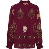 MARTA DU CHATEAU Marta du Chateau dam blus MdcBrook 7648 Shirt Bordeaux3257tpk