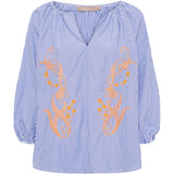 MARTA DU CHATEAU Marta du Chateau dam blus MdcBrooke 8200 Blouse Jeans