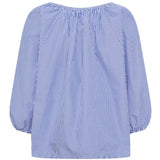 MARTA DU CHATEAU Marta du Chateau dam blus MdcBrooke 8200 Blouse Navy/Yellow
