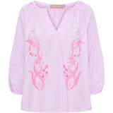 MARTA DU CHATEAU Marta du Chateau dam blus MdcBrooke 8200 Blouse Pink