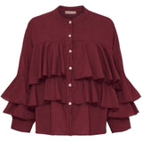 MARTA DU CHATEAU Marta du Chateau dam blus MdcDebbie 258638 Blouse Bordeaux6269