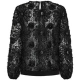 MARTA DU CHATEAU Marta du Chateau dam blus MdcLykke 7688 Blouse Black