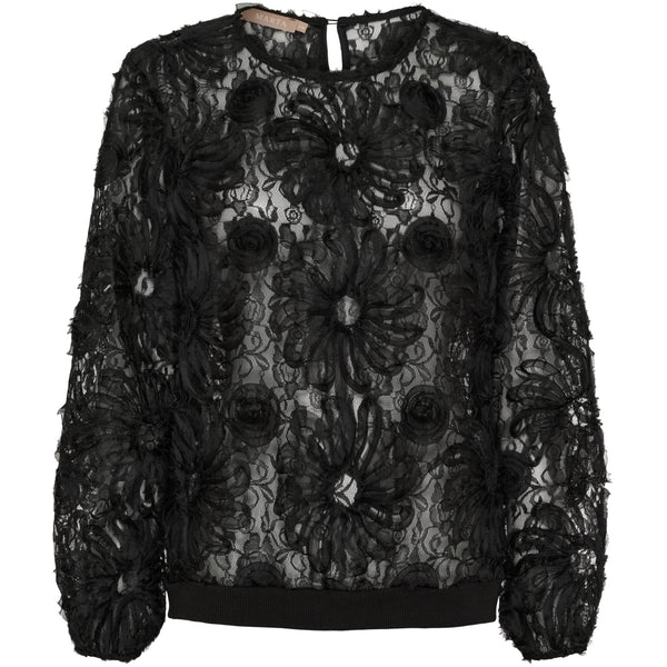 MARTA DU CHATEAU Marta du Chateau dam blus MdcLykke 7688 Blouse Black
