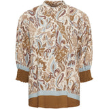MARTA DU CHATEAU Marta du Chateau dam blus MdcMelisande 7527 Shirt Camello1240tpn
