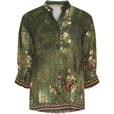 MARTA DU CHATEAU Marta du Chateau dam blus MdcMelisande 7527 Shirt Military5295tpg