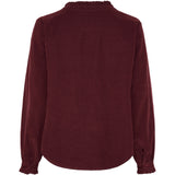 MARTA DU CHATEAU Marta du Chateau dam blus MdcMorgana 2518115V Blouse Bordeaux6269