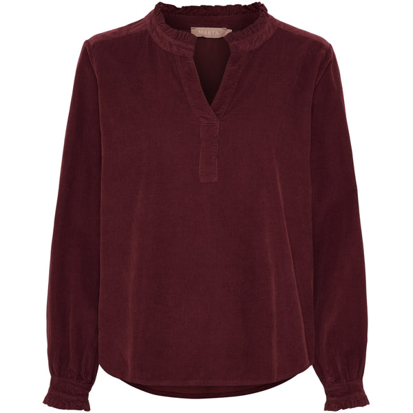MARTA DU CHATEAU Marta du Chateau dam blus MdcMorgana 2518115V Blouse Bordeaux6269