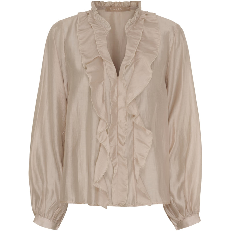 MARTA DU CHATEAU Marta du Chateau dam blus MdcNaira 58221M Shirt Beige46