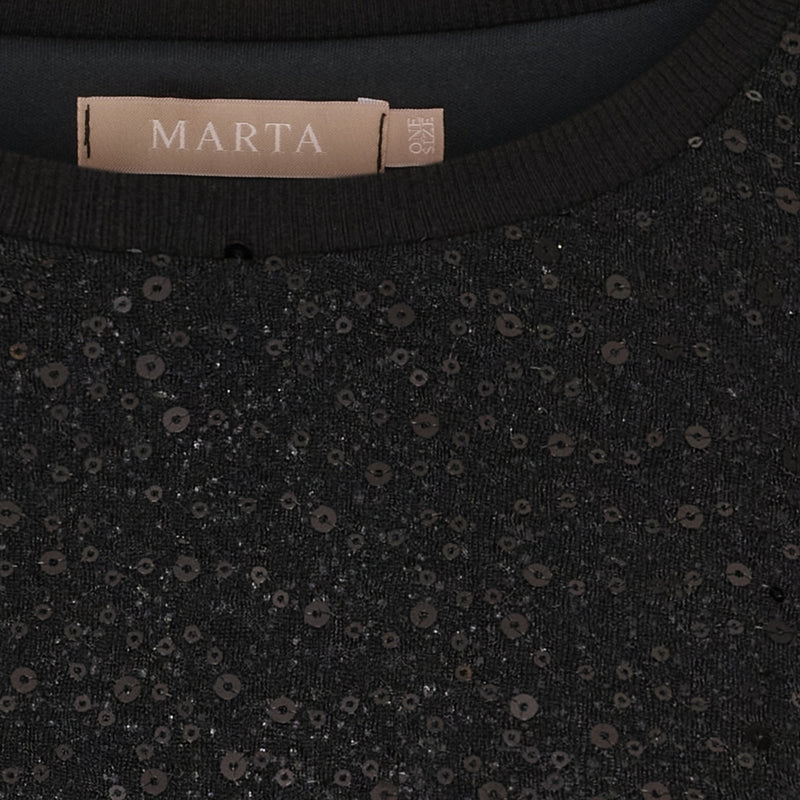 MARTA DU CHATEAU Marta du Chateau dam blus MdcNynne 7693 Blouse Black/Black