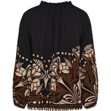 MARTA DU CHATEAU Marta du Chateau dam blus MdcOctavia 003B Shirt BlackNG313BA