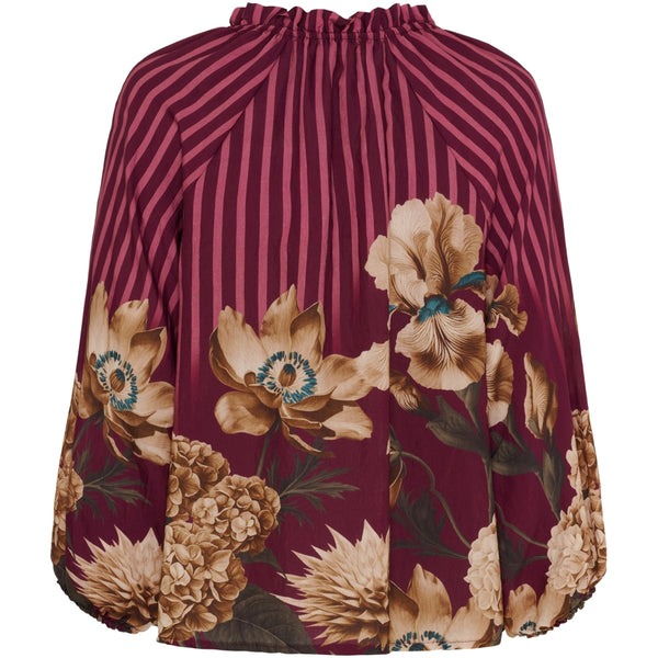 MARTA DU CHATEAU Marta du Chateau dam blus MdcOctavia 003B Shirt Bordeaux6022