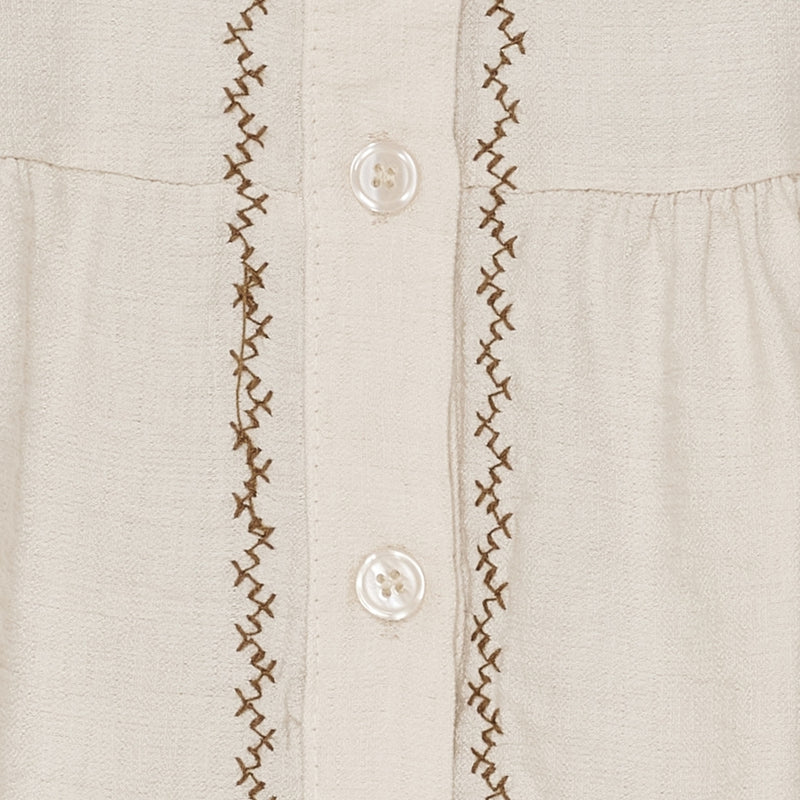 MARTA DU CHATEAU Marta du Chateau dam blus MdcPoppy 7473 Shirt Sabbia102