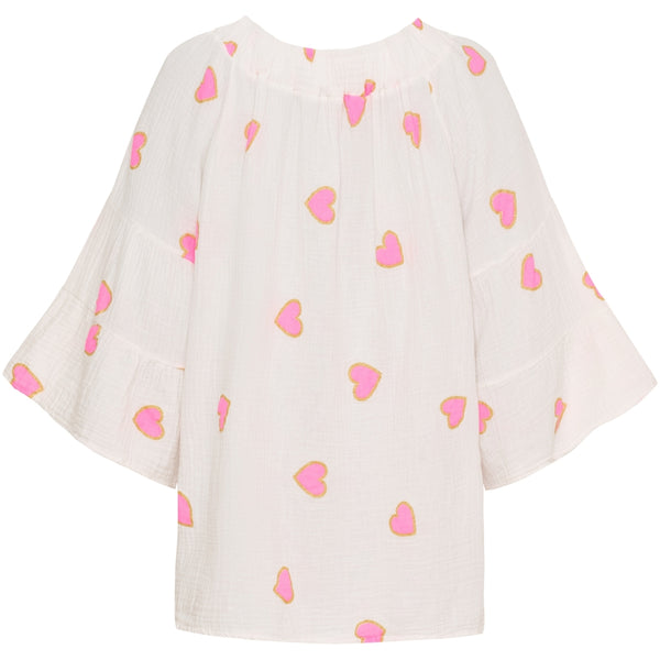 MARTA DU CHATEAU Marta du Chateau dam blus MdcPutte 7316 Shirt PINK HEART