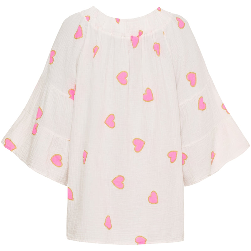 MARTA DU CHATEAU Marta du Chateau dam blus MdcPutte 7316 Shirt PINK HEART