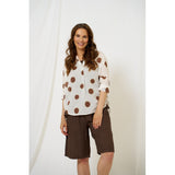 MARTA DU CHATEAU Marta du Chateau dam blus MdcRiva 851928 Blouse Brown