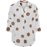 MARTA DU CHATEAU Marta du Chateau dam blus MdcRiva 851928 Blouse Brown