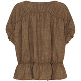 MARTA DU CHATEAU Marta du Chateau dam blus MdcSaffron 258685 Blouse Brown