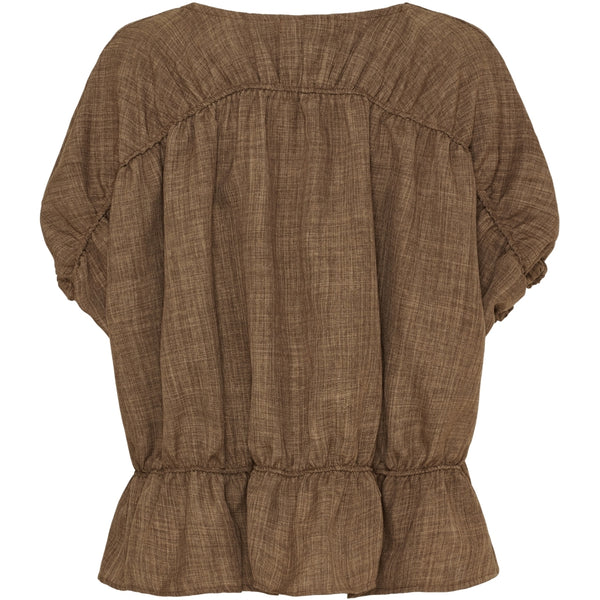 MARTA DU CHATEAU Marta du Chateau dam blus MdcSaffron 258685 Blouse Brown