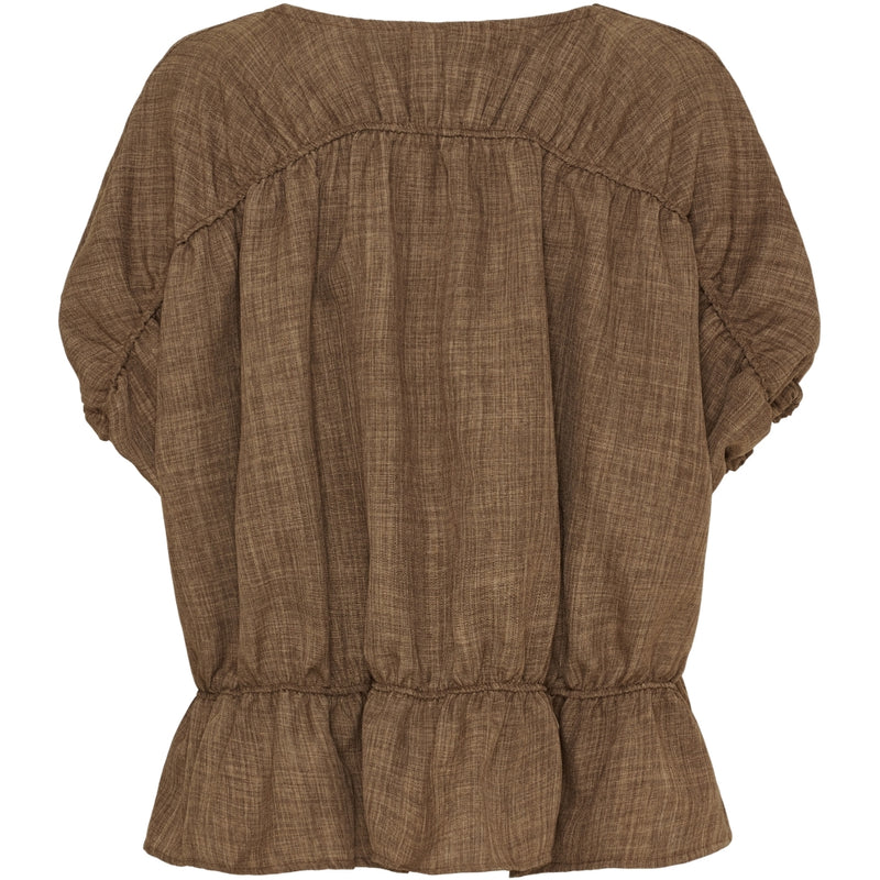 MARTA DU CHATEAU Marta du Chateau dam blus MdcSaffron 258685 Blouse Brown
