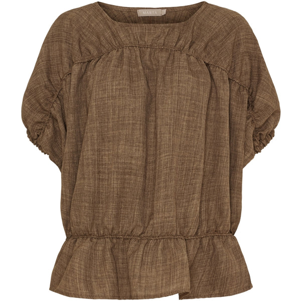 MARTA DU CHATEAU Marta du Chateau dam blus MdcSaffron 258685 Blouse Brown