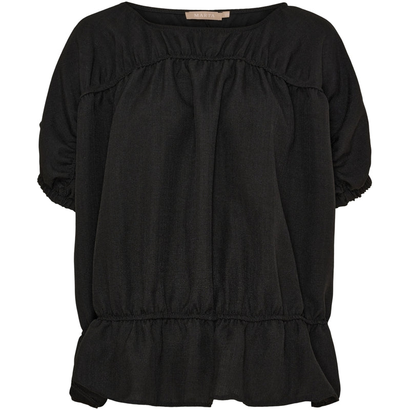 MARTA DU CHATEAU Marta du Chateau dam blus MdcSaffron 258685 Blouse Nero