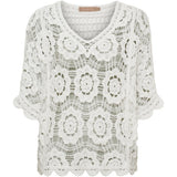 MARTA DU CHATEAU Marta du Chateau dam blus MdcSassie 1016 Blouse White
