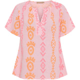 MARTA DU CHATEAU Marta du Chateau dam blus MdcStine 7370C Shirt Pink