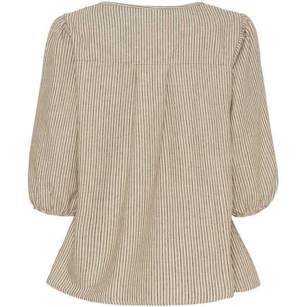 MARTA DU CHATEAU Marta du Chateau dam blus MdcSybil 7516 Shirt BrownVar4