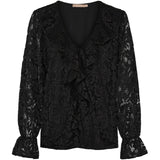 MARTA DU CHATEAU Marta du Chateau dam blus MdcZara 7735 Blouse Black