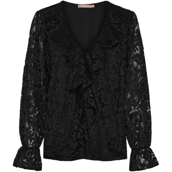 MARTA DU CHATEAU Marta du Chateau dam blus MdcZara 7735 Blouse Black