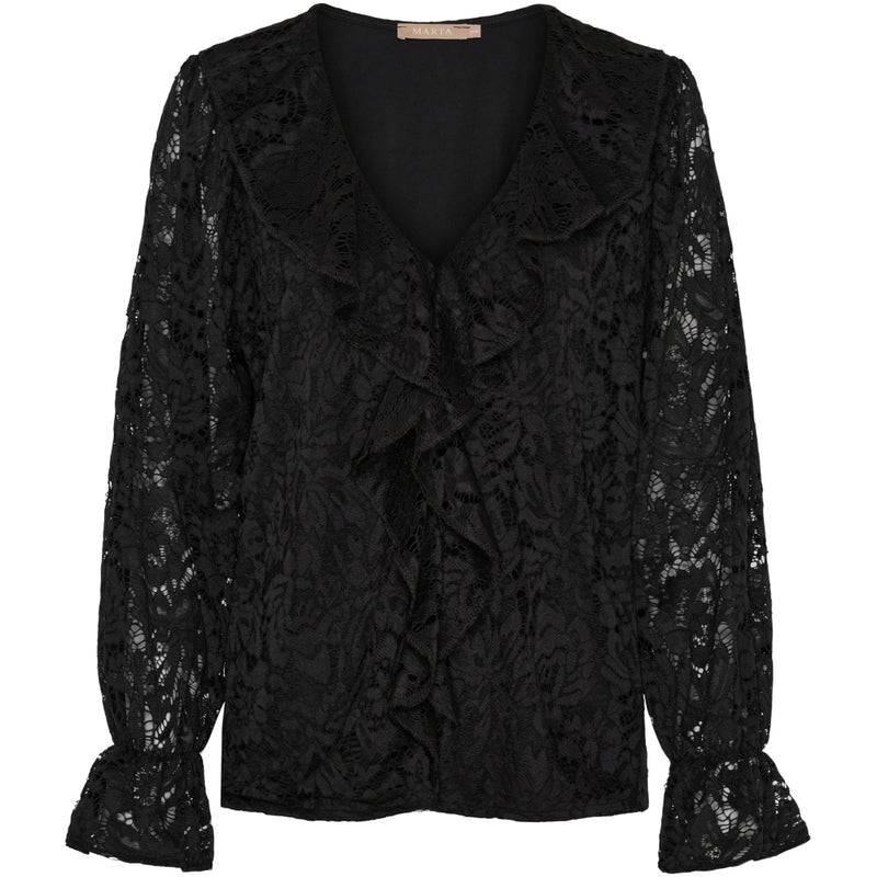 MARTA DU CHATEAU Marta du Chateau dam blus MdcZara 7735 Blouse Black