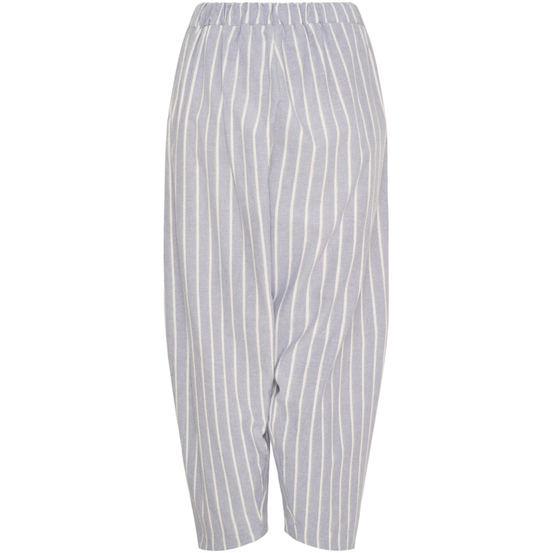 MARTA DU CHATEAU Marta du Chateau dam byxor MdcFausta 16635T Pant BlueStripeLurex900