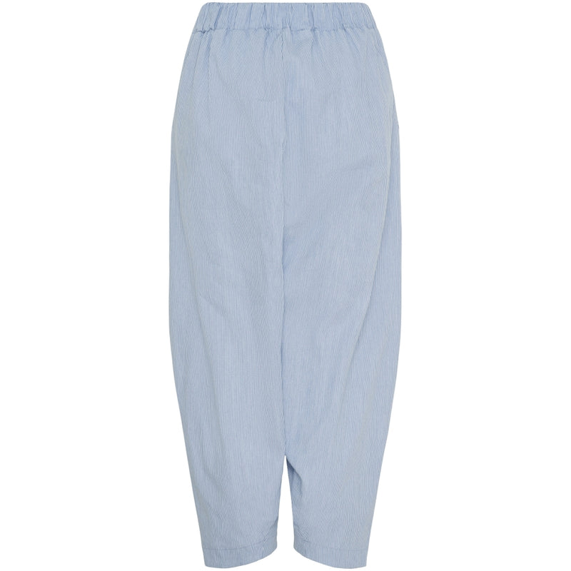 MARTA DU CHATEAU Marta du Chateau dam byxor MdcFausta 16635T Pant Light Blue Stripe