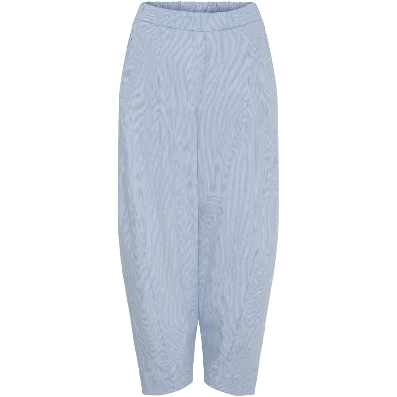 MARTA DU CHATEAU Marta du Chateau dam byxor MdcFausta 16635T Pant Light Blue Stripe