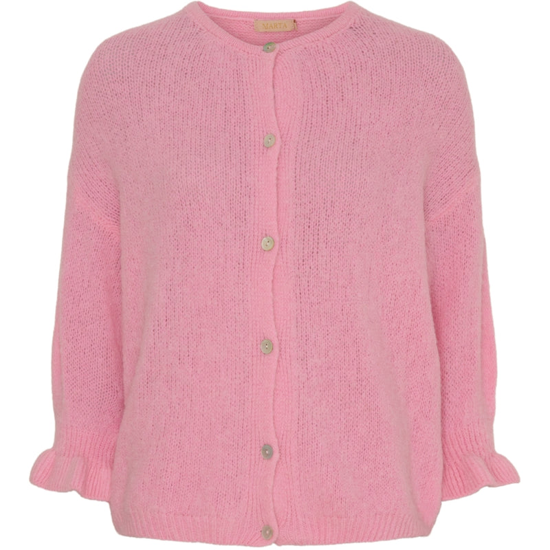 MARTA DU CHATEAU Marta du Chateau dam cardigan MdcJuliana 2413 Cardigan Baby Pink